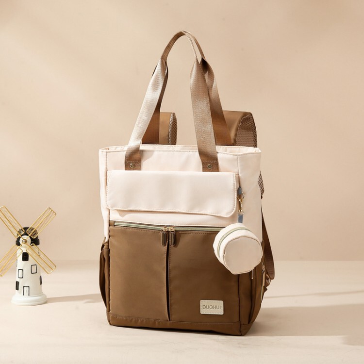 Baby Outdoor Diaper Bag, Color-Blocked Mother-Child Bag, Pacifier Bag, Insulated Bottle Bag, Business Bag That Can Hold a Laptop, Mommy Bag Baby Outdoor Diaper Bag, Color-Blocked Mother-Child Bag, Pacifier Bag, Insulated Bottle Bag, Business Bag That Can Hold a Laptop, Mommy Bag