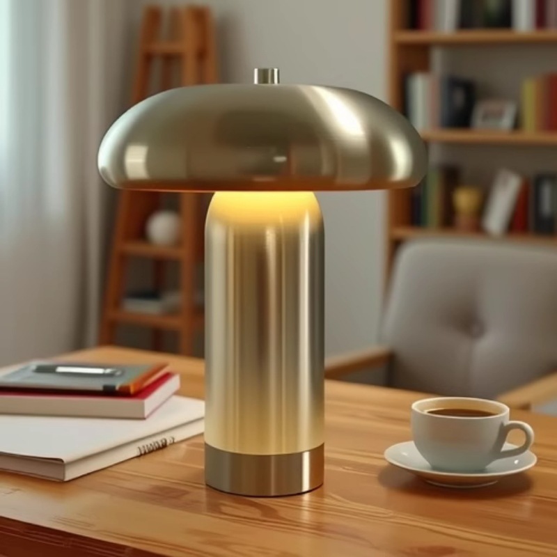 Lámpara de mesa retro de viento B & B Hotel Olla de barro hecha a mano Decoración de dormitorio Sala de estar Lámpara de mesa Luz de noche