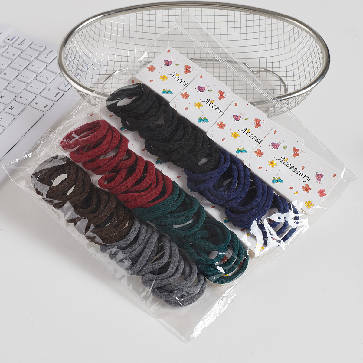 Ligas para Cabello Tipo Toalla de 72 Piezas de Tela con Alta Elasticidad Sin Costuras image 25