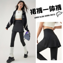 假两件裙裤显瘦防走光打底裤高腰春夏收腹鲨鱼裤女外穿薄款瑜伽裤