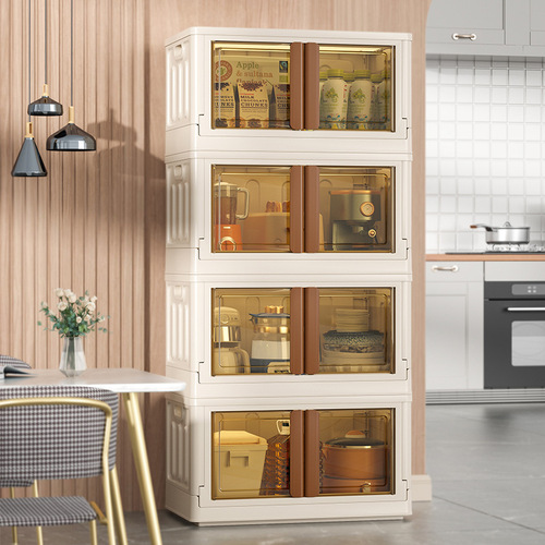 Haixing customized transparent wardrobe storage box, clothing toy book storage box, household folding storage box