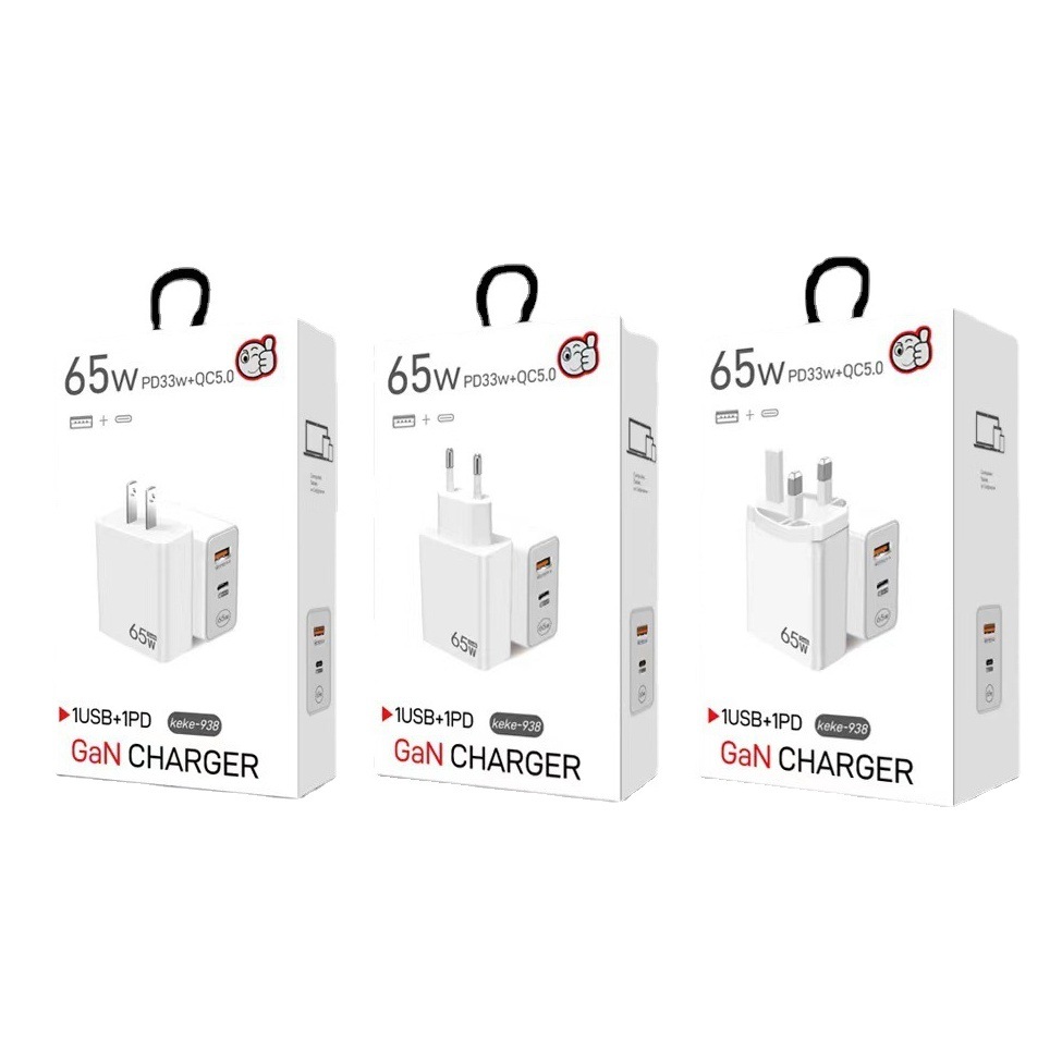 33w cargador de nitruro de galio PD carga rápida cabeza de carga del teléfono móvil QC3.0 portátil universal GaN fuente de alimentación de carga