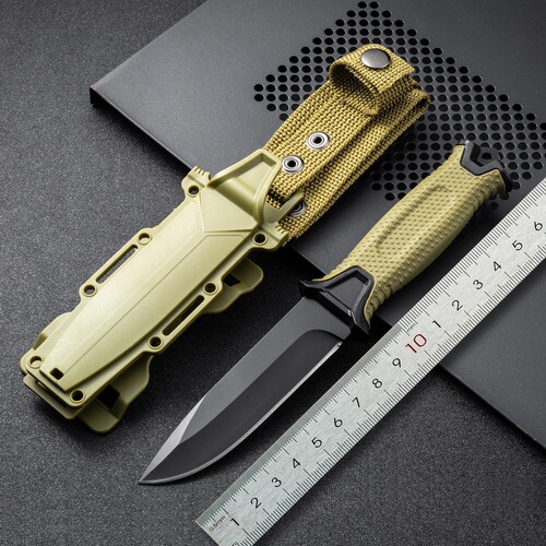 Explorer 2 Outdoor Straight Knife Wilderness Adventure Self-Defense Knife Outdoor Camping Pocket Knife Multi-functional Tactical Knife
