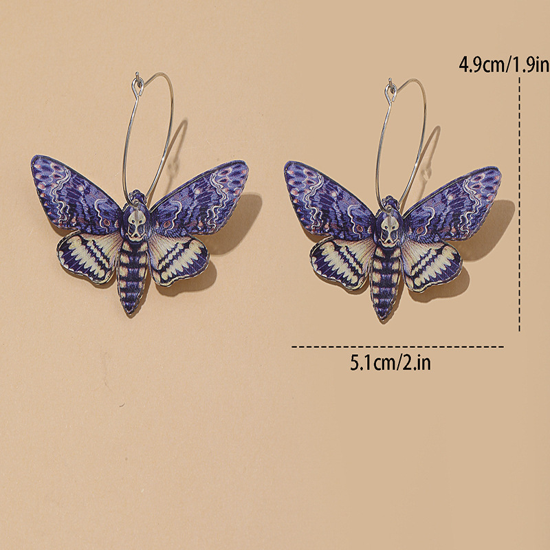 Fashion Butterfly Arylic Alloy Women's Earrings 1 Pair display picture 1