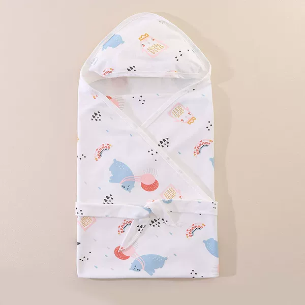 Single layer penguin bear 85x85 quilt