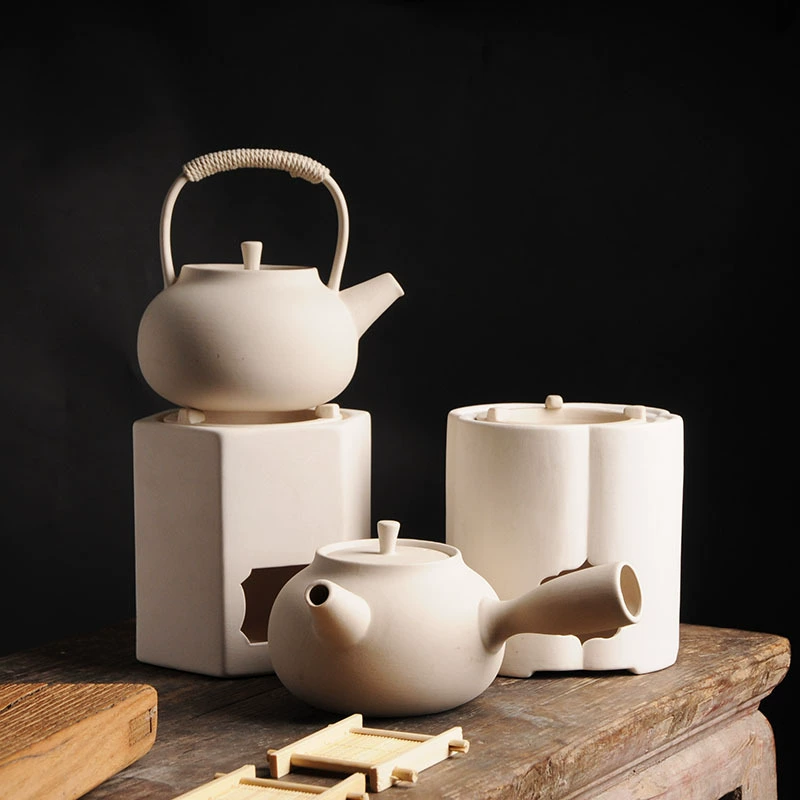 Tea room fire bowl bubble tea tower room room hotel carbon furnace side handle handlebar rough pottery kung fu tea wind furnace olive furnace