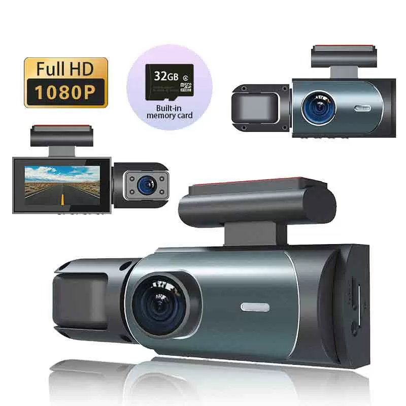 高清车载DVR倒车影像停车守卫三镜头3录汽车黑盒子wifi行车记录仪