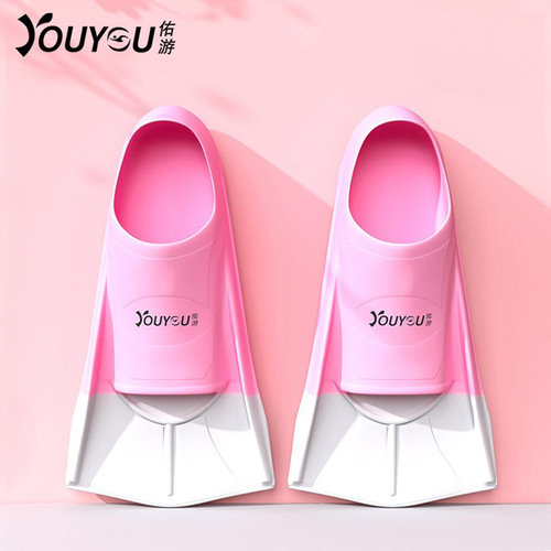 Swimming fins, freestyle special for girls, professional training, short fins, breaststroke, duck feet, snorkeling equipment, men's