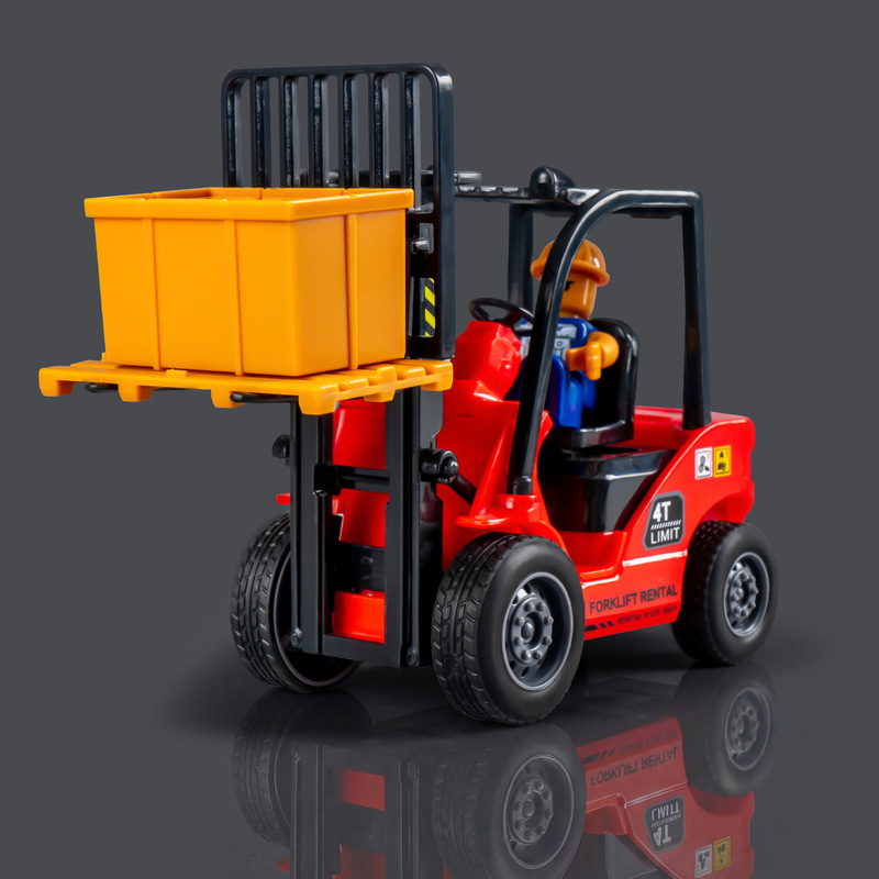 Alloy Construction Engineering Forklift Model Boy's Alloy Toy Car Children's Simulation Mini Pull-Back Engineering Vehicle Wholesale Alloy Construction Engineering Forklift Model Boy's Alloy Toy Car Children's Simulation Mini Pull-Back Engineering Vehicle Wholesale