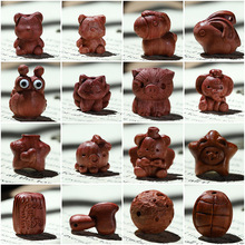 血柏木个性木雕工艺品配件手工DIY文玩佛珠手串手链挂坠隔珠配饰