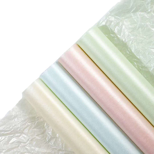Wholesale Korean thickened waterproof pearlescent pear paper flower wrapping paper bouquet lined paper cake baking package flower paper