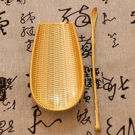 茶则茶扒功夫茶具配件合金古铜茶勺赏茶荷茶道用具六君子零茶匙