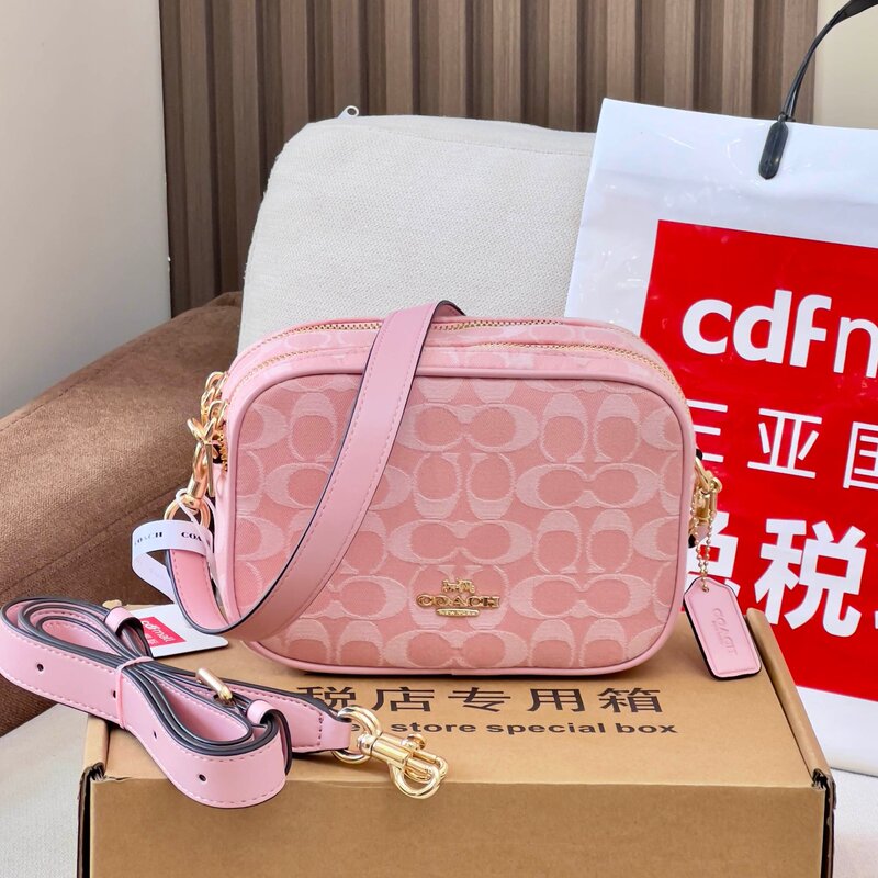 Coach C series women's bag, Laurel hobo bag, classic monogrammed underarm bag, fashionable shoulder bag, crossbody bag, and tote shopping bag