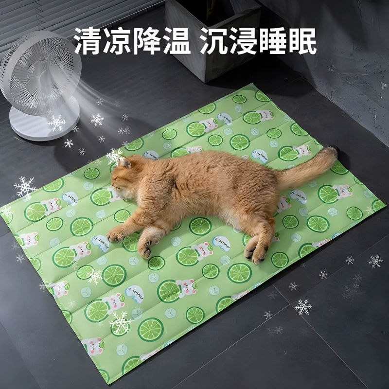 Ледяная подушка для домашних животных, летний спальный коврик для кошек, коврик, ледяное гнездо для собак, летняя охлаждающая подушка, устойчивая к укусам ледяная подушка, спальный коврик для собачьей кровати