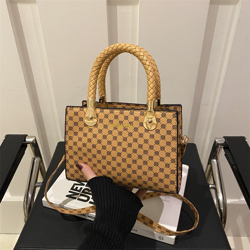 La personalidad de la literatura y la textura de la moda bolso pequeño de invierno 2024 nuevo estilo coreano de hombro mochila impresión bolso de mano de mujer