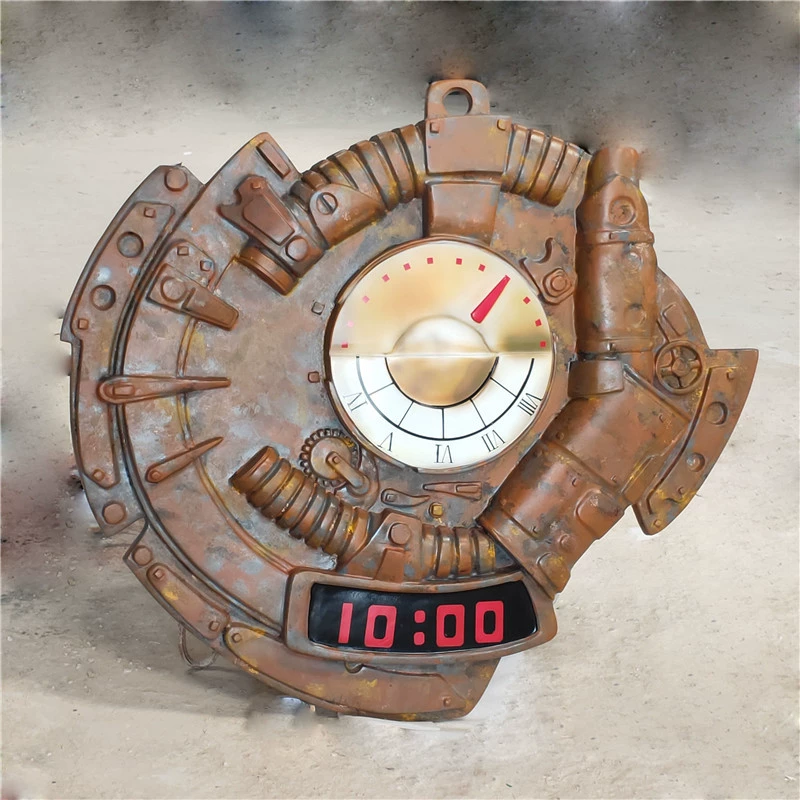 Рельефные антикварные часы из армированного стекловолокном пластика демонстрируют различные эффекты пространственного соответствия и поддерживают нестандартную настройку стен специальной формы.