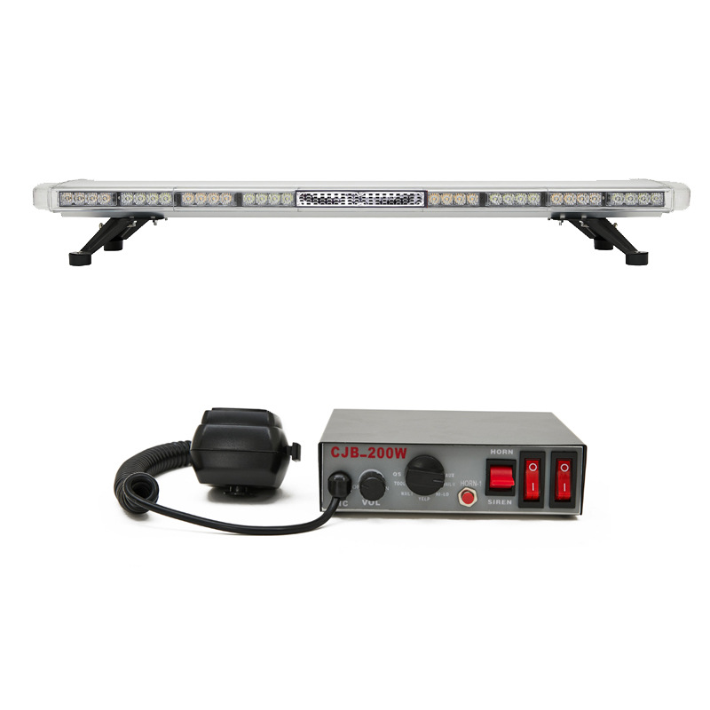 Car long-row warning light LED strobe light electronic siren high-pitched speaker 1.2m strobe light 8400-4C