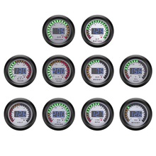 汽车改装仪表52mm二合一数字显示电压表转速表增压表水温油温表