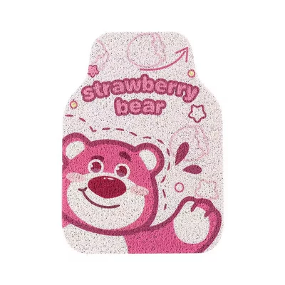 Universal Foot Pad – easy to clean - waving-pink-bear-front-1