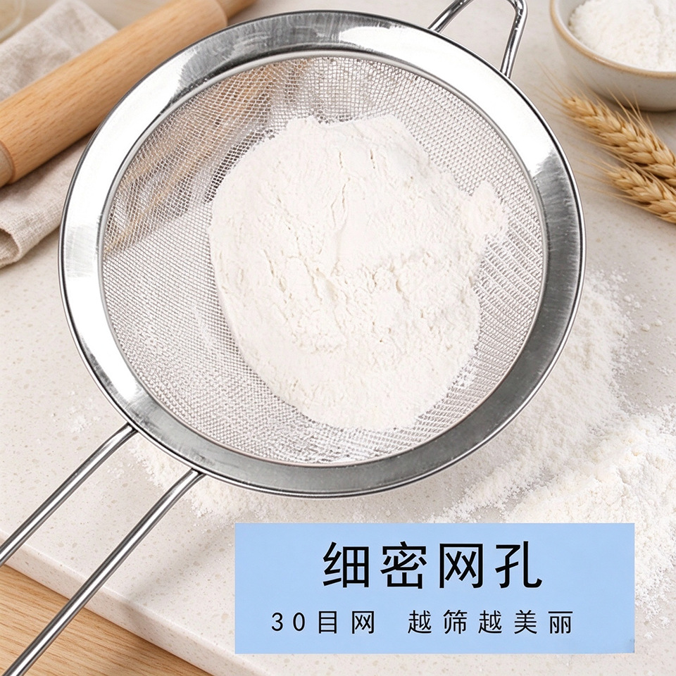 Colador de aceite Aimanyu de 30 mallas, espumadera de acero inoxidable, colador de malla fina, malla fina de 30 mallas. image 4