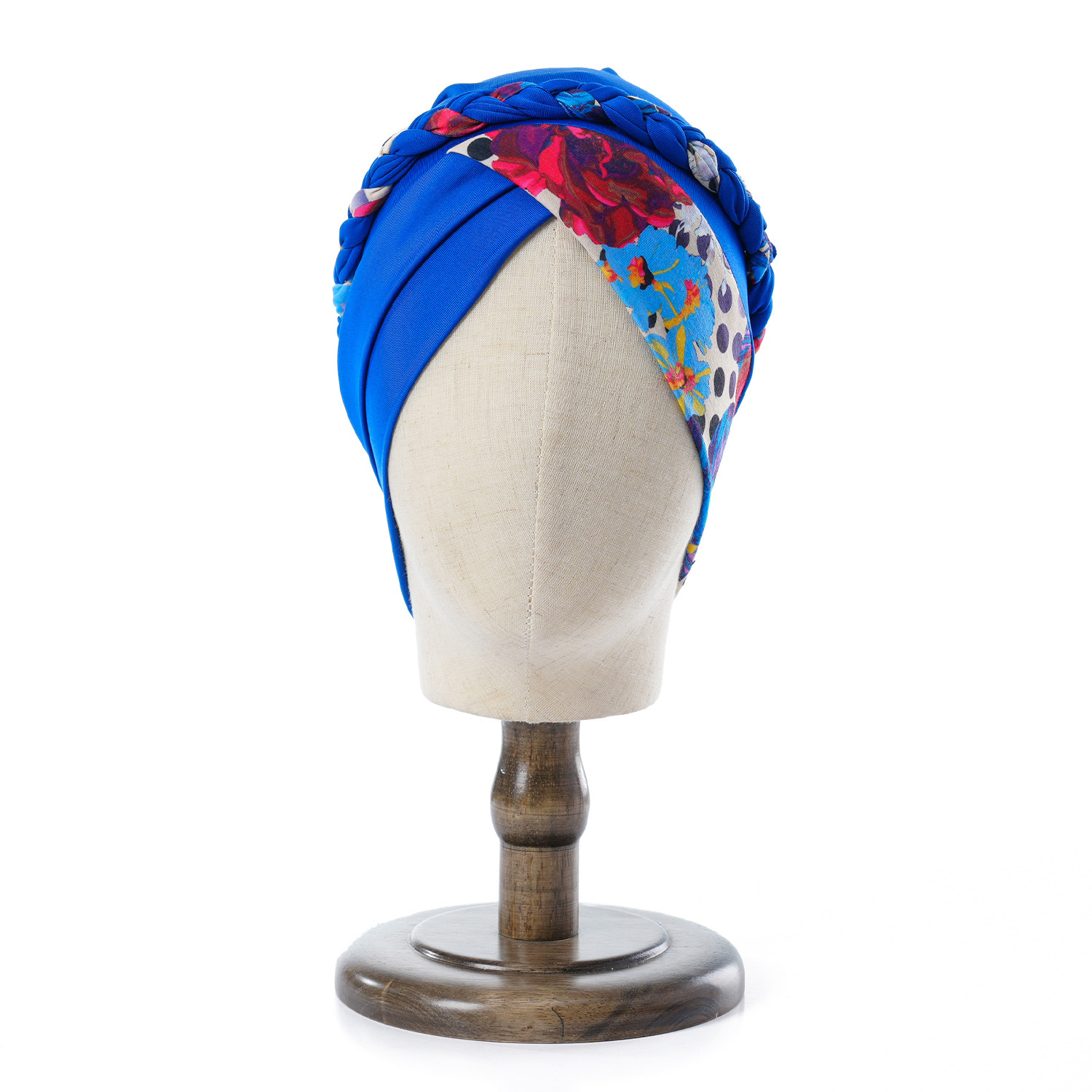 Muslim hat Printed woolen milk silk headscarf short braid hat can hide hair Muslim hat_voghion.com