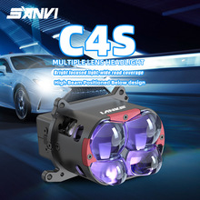 SANVI C4S 3�����LED�̿�������˫ֱ��LED˫��͸�����ǰ�յ�
