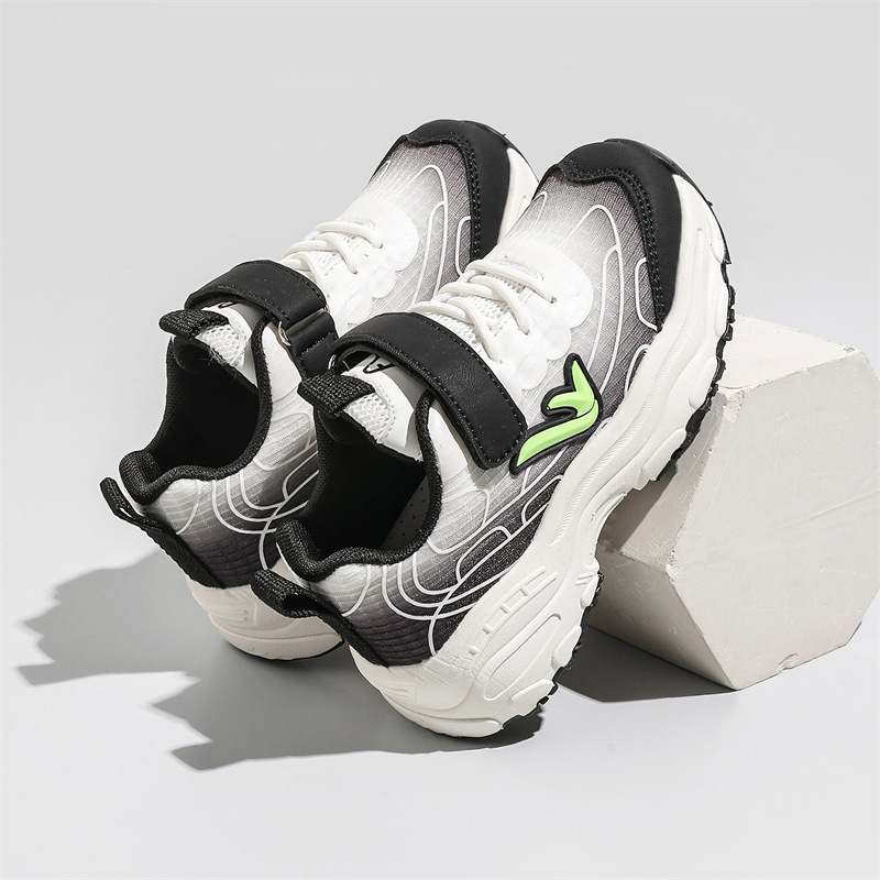 Forår og efterår nye børns åndbare mesh-overflade afslappede løbesko efterår pige daddy sko_voghion.com