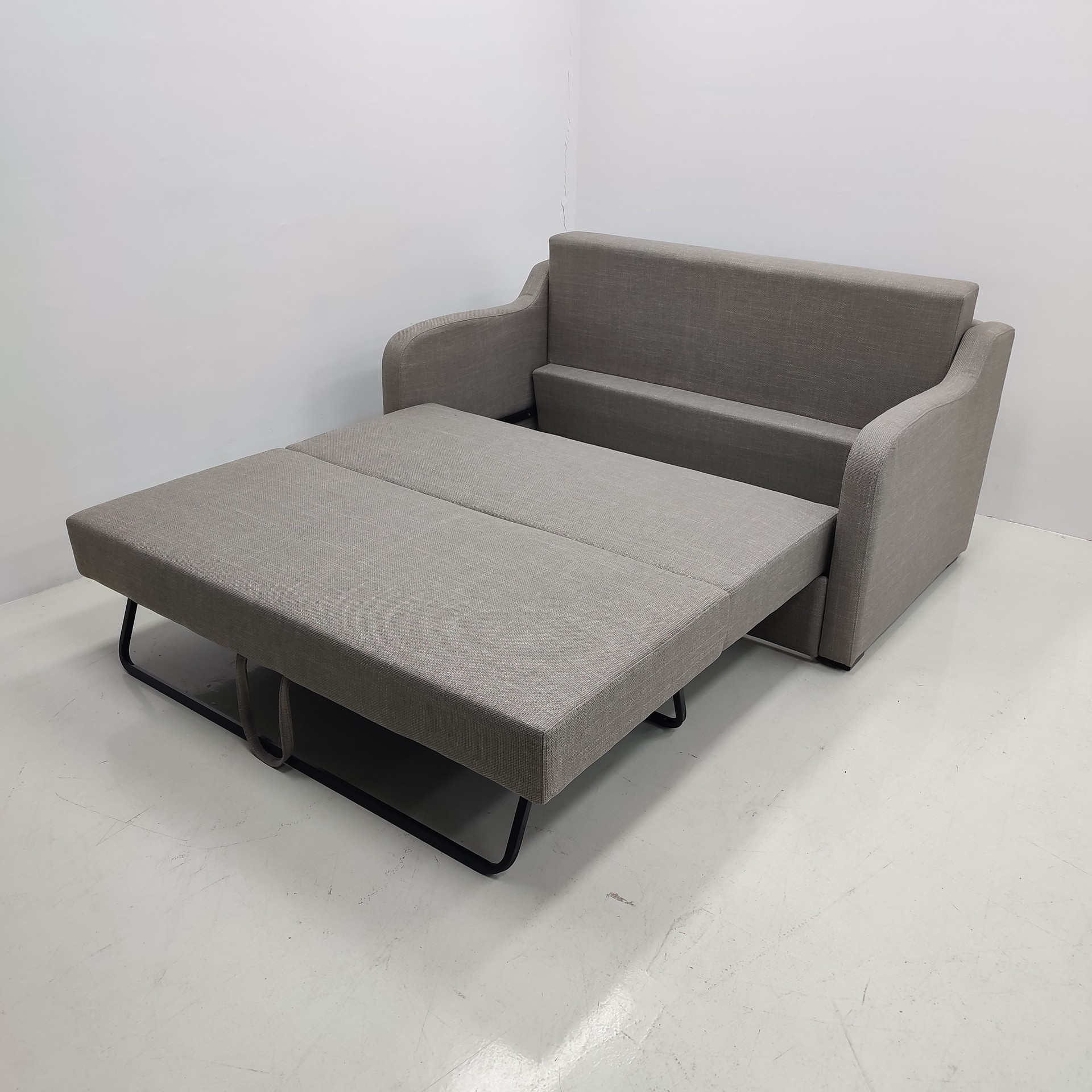 Sofá cama plegable multifuncional moderna simple, sofá cama de almuerzo de oficina, sofá cama de tela de tecnología, sofá cama de algodón y lino