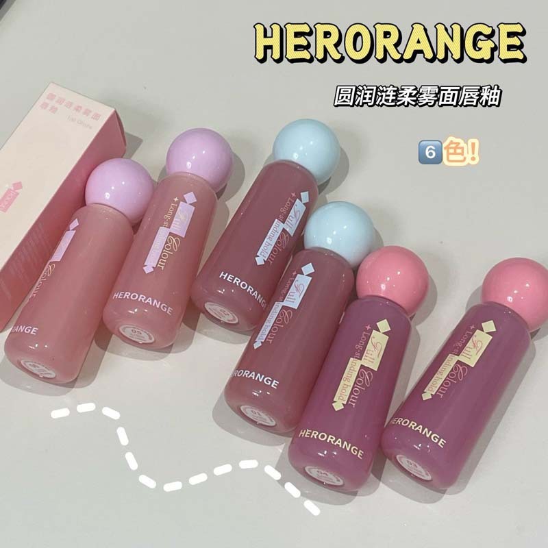 HERORANGE ベルベットマットリップグロス ベルベットマット仕上げ 長持ち 自然な発色 簡単塗布 口紅 リップマッド|undefined