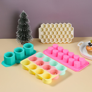 Good Time Food Grade Silicone Ice Cube Mold Household Mesh Ice Cube Mold 37 Clocks Honeycomb Ice Box Ice Ball