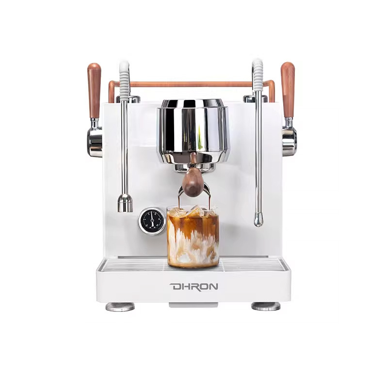 DHRON delfín 7107pro semiautomática máquina de café comercial profesional italiano concentrado vapor leche burbuja tienda de té de leche