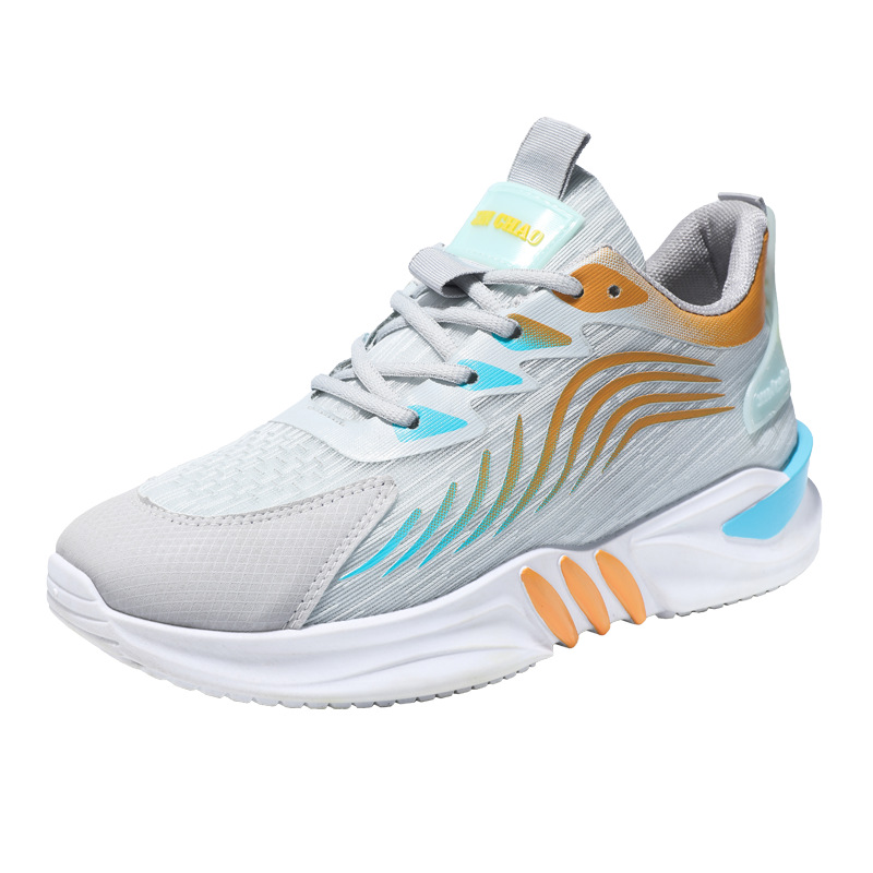 Zapatos de hombre 2024 primavera nuevos zapatos casuales de malla de tela de vuelo de comercio exterior zapatos deportivos de hombre al aire libre zapatos para correr