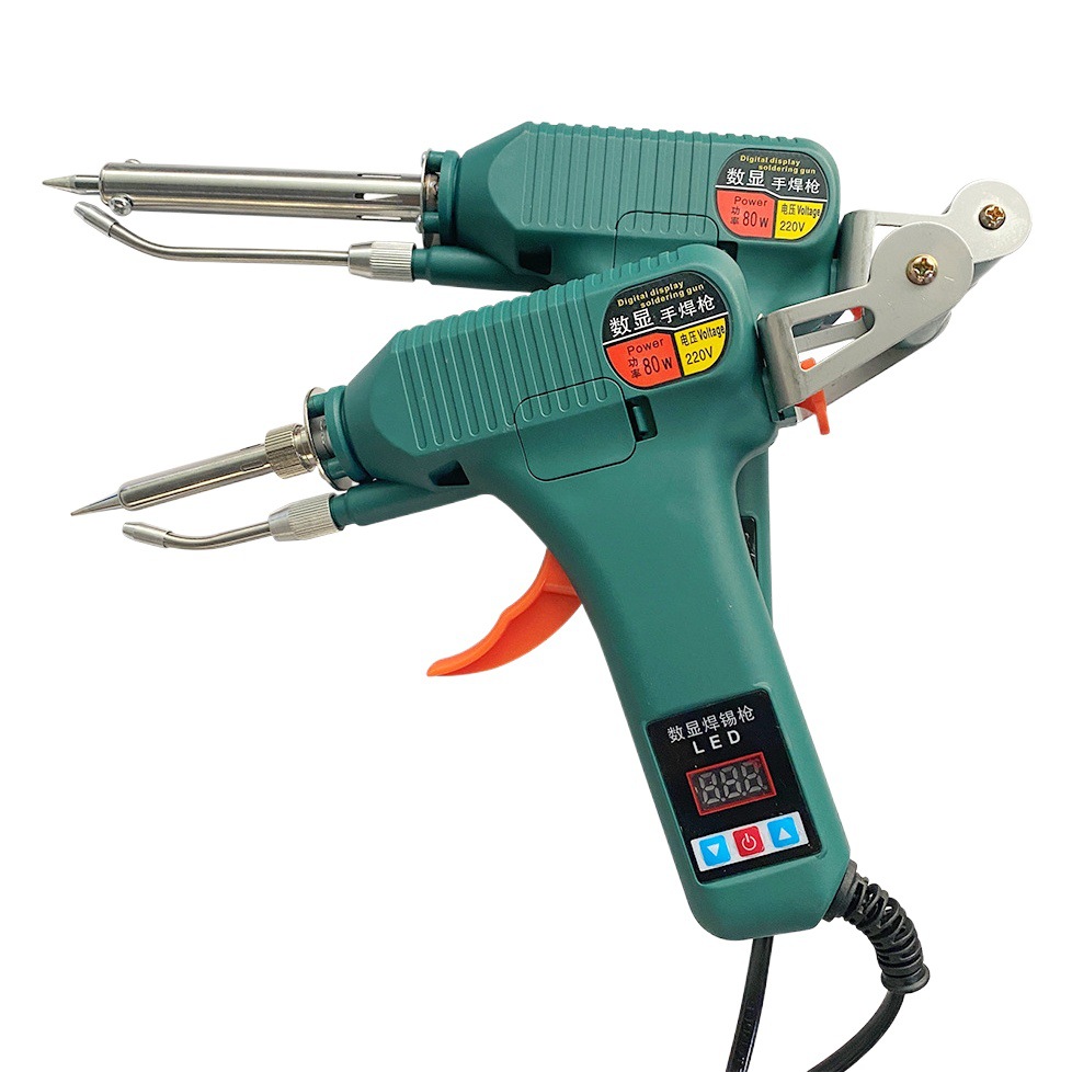 Pistola de soldadura manual temperatura constante soldadura eléctrica soldador automático soldadura agarre soldadura hogar herramienta de soldadura electrónica reparación