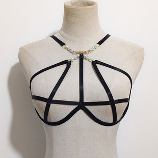 Cross-border AliExpress Amazon Sexy Underwear Strap 7194 European and American Sexy Strap Underwear Hollow Fashion Bra