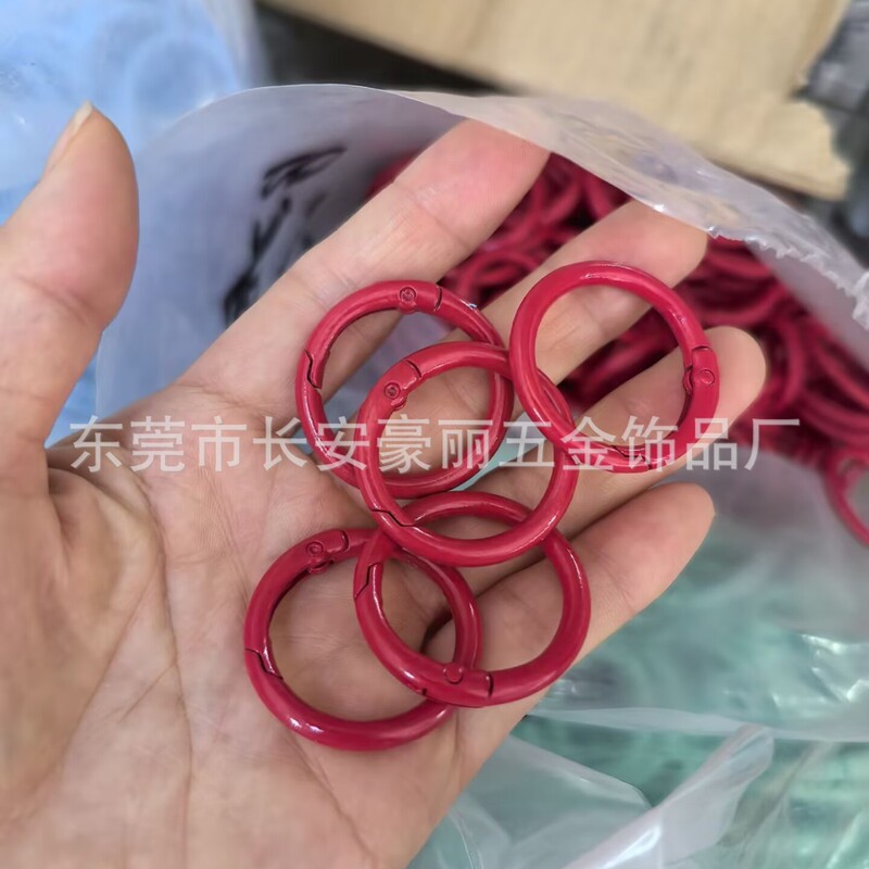 Labubu マカロン 33 ミリメートルスプリングバックル diy ジュエリー内径 25 ミリメートルオープンサークル 1.0inch カラースプリングサークル|undefined