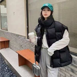 各种款式马甲便宜出保暖羽绒棉服个性马甲宽松无袖背心