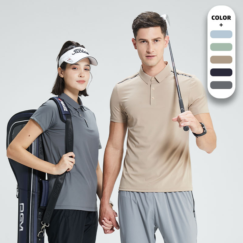 Camiseta de hombre de manga corta de golf con estampado casual, ropa de tiro que absorbe el sudor, ropa de secado rápido para fitness al aire libre, camisa POLO para hombre