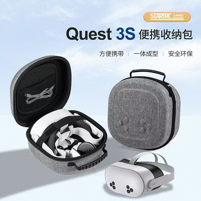 Suitable for Meta Quest 3S Cosmetics Bag Vr Glasses Satchel Handbag Protective Box Quest 2 Cosmetics