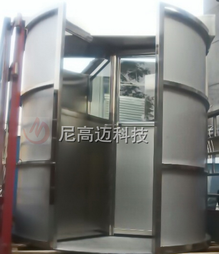 工厂全封闭式单向门 手推单向旋转通道闸 三辊闸十字旋转半高滚匝