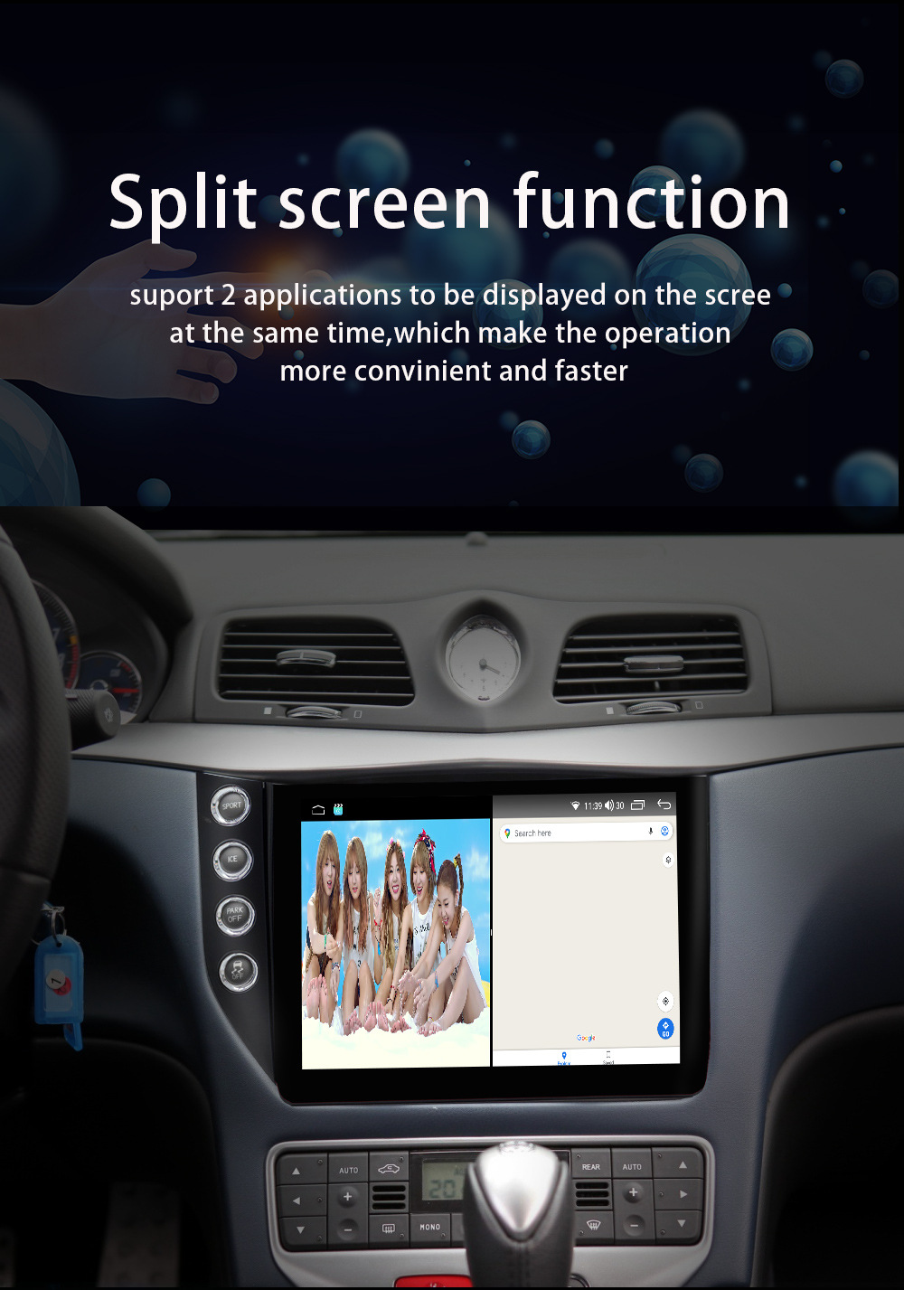 Suitable for Maserati Gt Car Android Central Control Large Screen Reversing Camera Carplay Auto Navigation