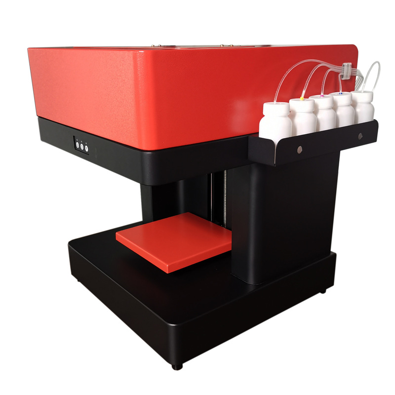 Zimeilian Supplies Four-Cup Coffee Latte Art Printer, Macaron, Answer Tea, Coffee Cupshow Inkjet Printer