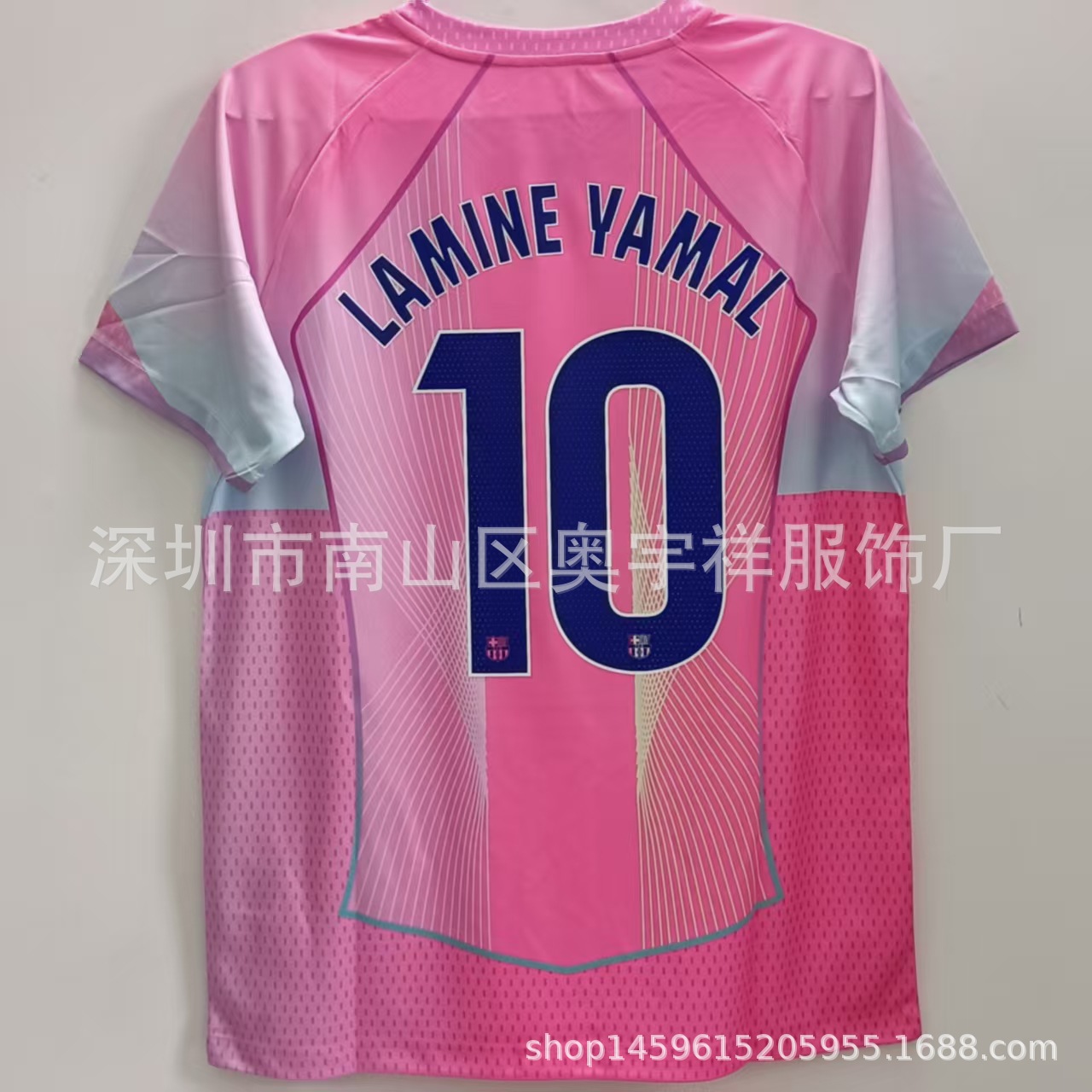 Venta al por mayor 24-25 Barcelona Real Madrid camiseta No. 19 Yamal No. 20 Olmo No. 9 Mbappé camiseta de fútbol