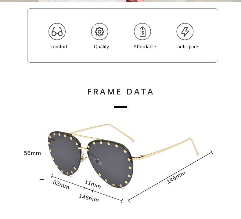 60g Weight Half Frame Glasses Structure Sunglasses Classification PC, UV400 Protection Lens Material toad glasses Glasses Style Outdoor, Beach Occasion Geometric Pattern Unisex Gender Vintage Style, Classic Style Style Vintage Style Classic Style Geometric PC UV400 Protection Toad Glasses Half Frame Women's Sunglasses 3