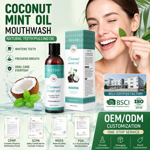 �羳Ҭ���������Ͱ��坍��ǻ��������ˮCoconut Oil Mouthwash