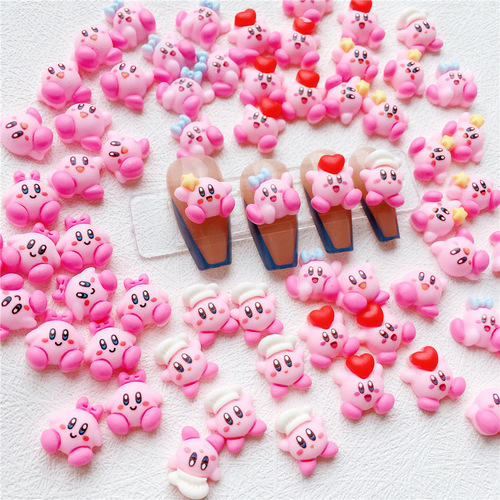 Japanese-style nail art cartoon accessories small size cute pastel pink adorable small cartoon INS anime rabbit animal cartoon DIY nails