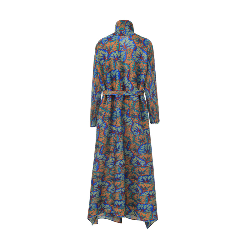Arab Saudi Dubai Travel Robe Middle East 2024 New Women's Pleated Cardigan Dress Foreign Trade Wholesale_ecoleips.com