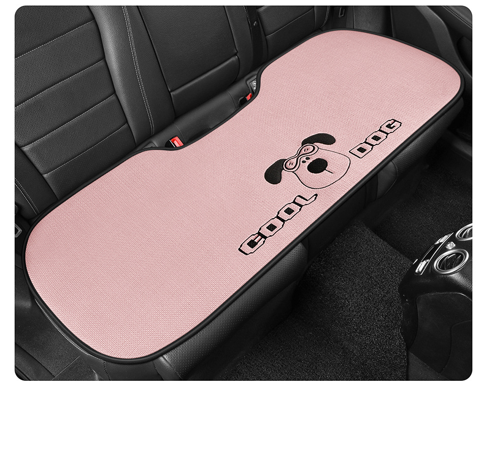 Linen Car Seat Cushion, Universal for All Seasons, High-End Feel, 2026 New Model, Single Piece, Summer Cotton-Linen Car Cushion Seat Cover for Women