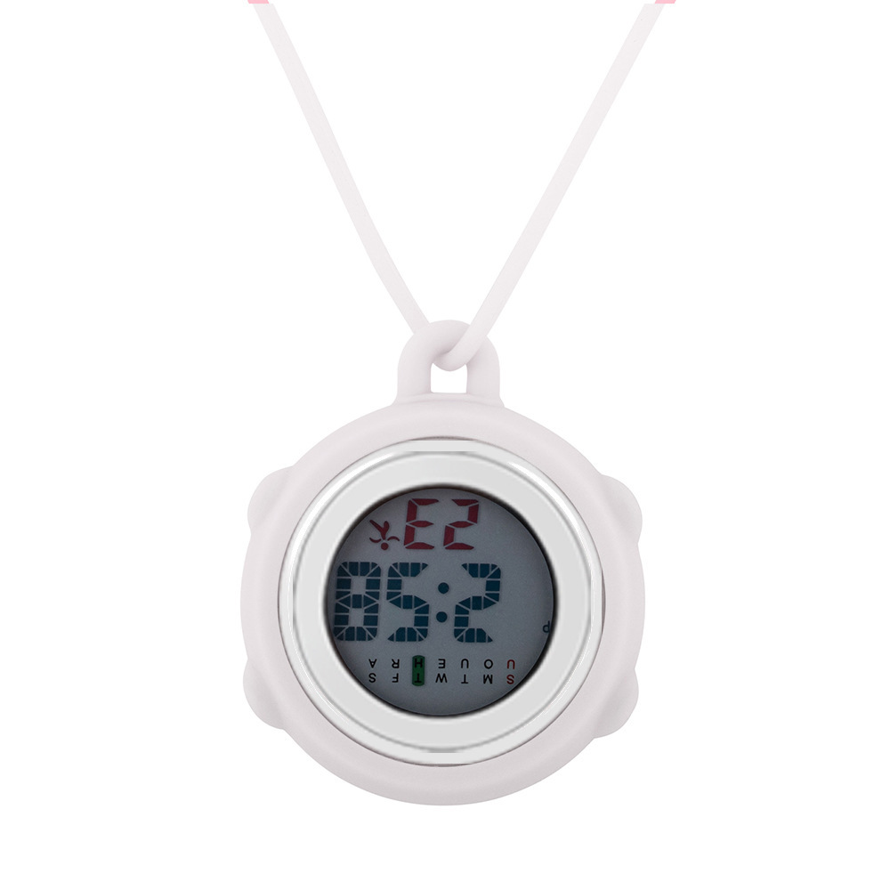 New Simple and Fashionable Luminous Silicone Multifunctional Hanging Watch Factory Wholesale Creative Calendar Solid Color Electronic Hanging Watch