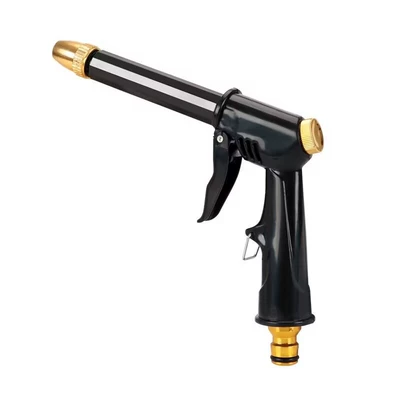 Cross-Border Direct Supply Explosion-Proof Water Gun Plastic Black Thick High-Pressure Water Gun Household Car Wash Water Gun Garden Watering Nozzle (High pressure car wash water gun) - 1-separate-black-cannon