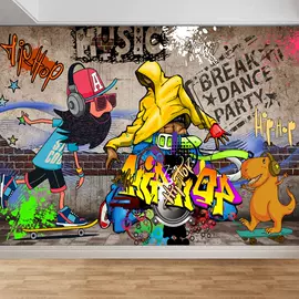 墙纸、壁纸;墙布;壁画